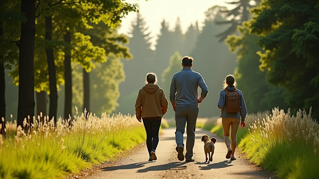 Nature walk in spa town surroundings