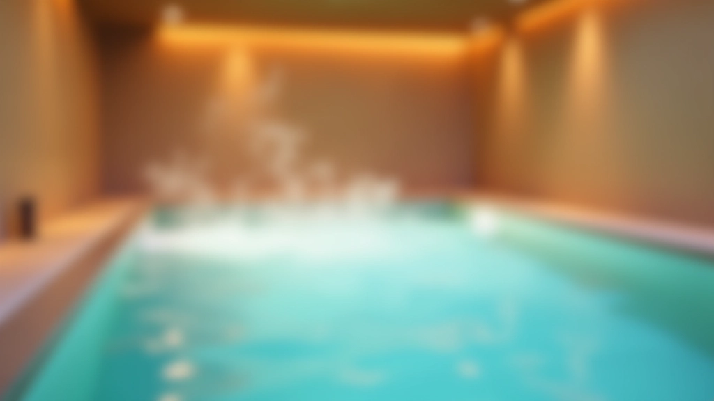 Peaceful thermal spa treatment area with mineral water pools and natural stone surroundings in a Czech spa facility