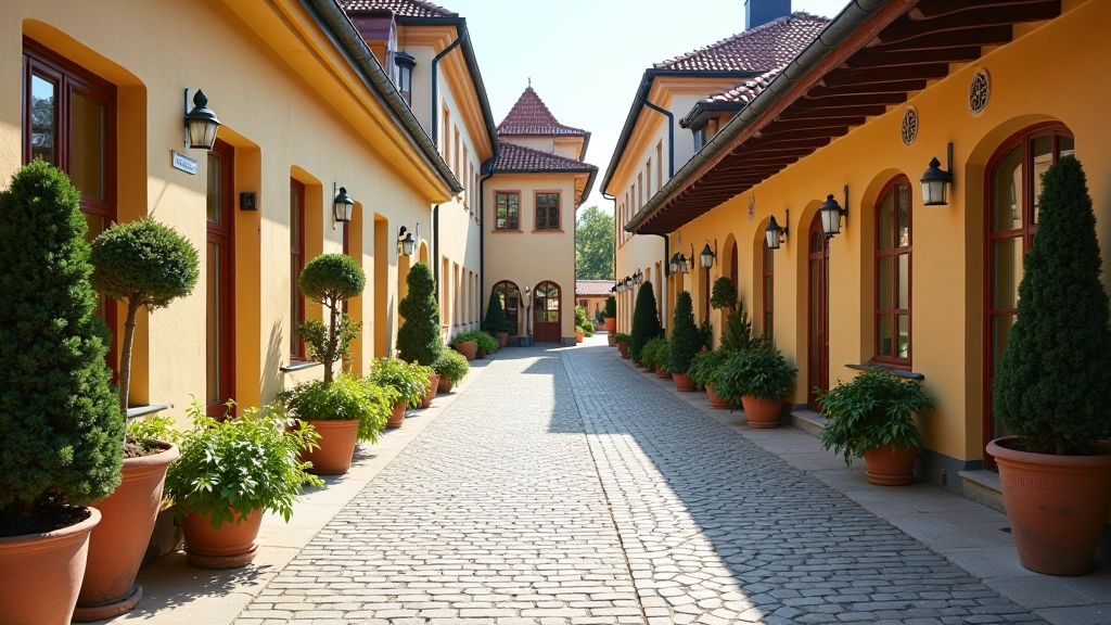 Historic spa town colonnade