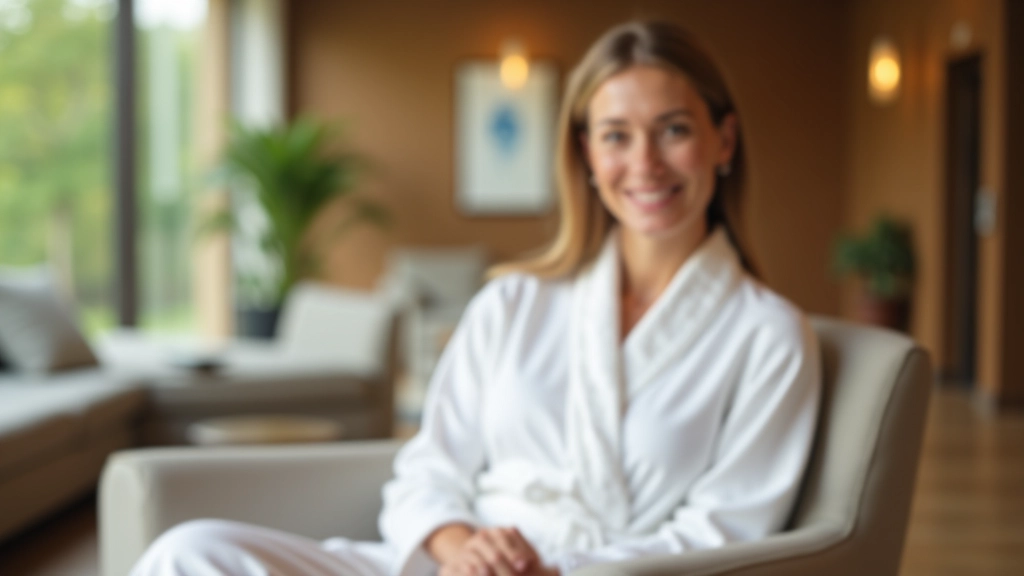 Woman relaxing in a spa setting during a wellness programme